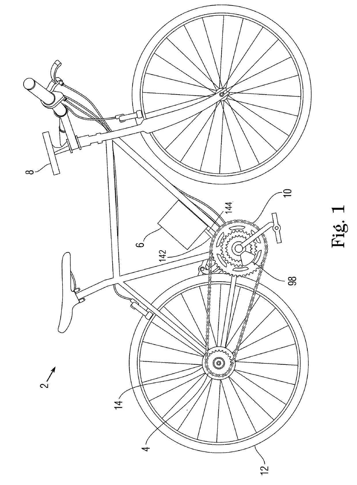 Self-shifting bicycle that shifts as a function of power output