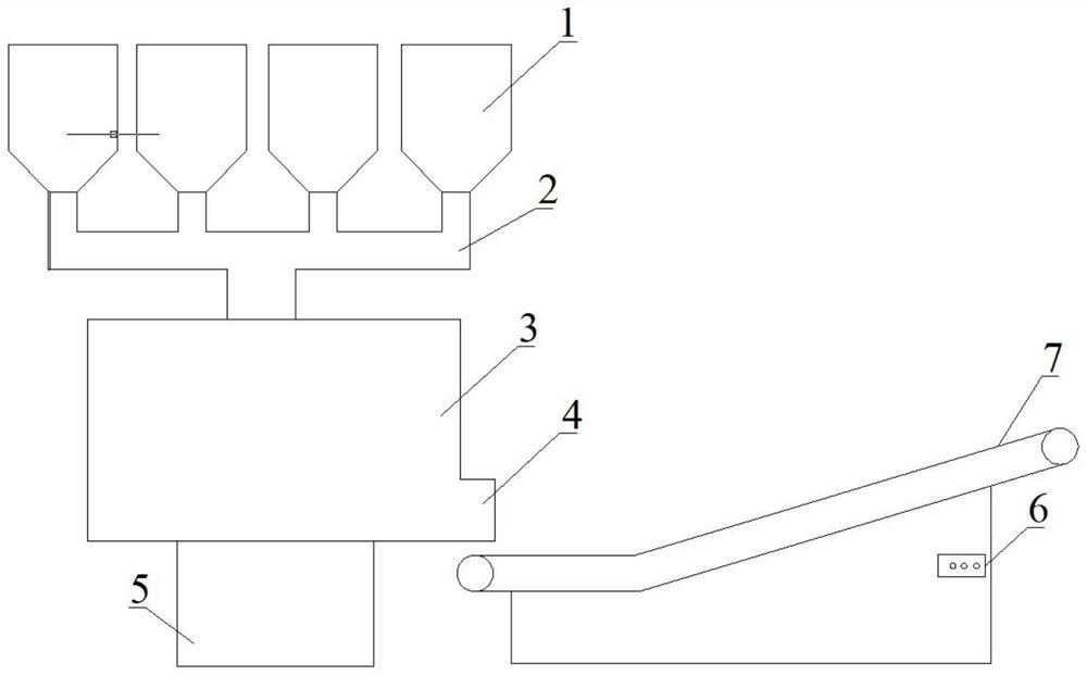 Underground compressed block stacking type filling system and method