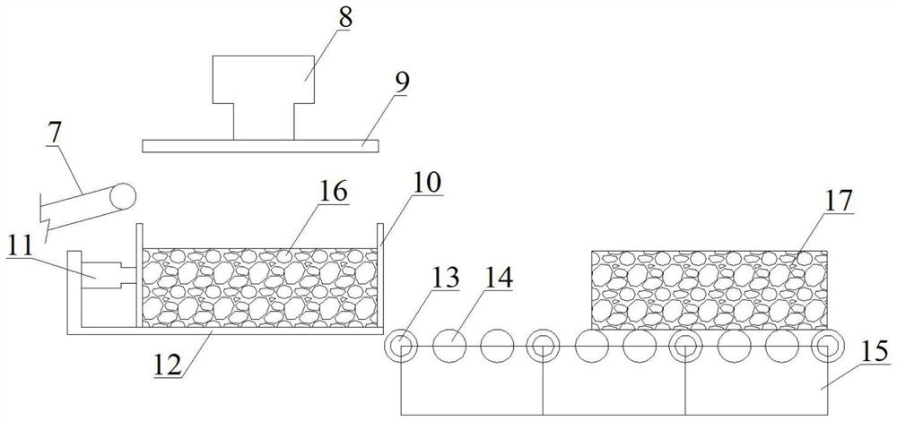 Underground compressed block stacking type filling system and method