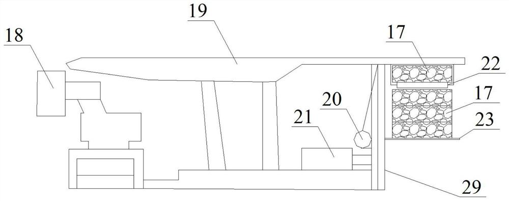 Underground compressed block stacking type filling system and method