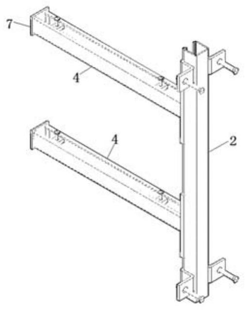 A brick wall construction structure and construction method
