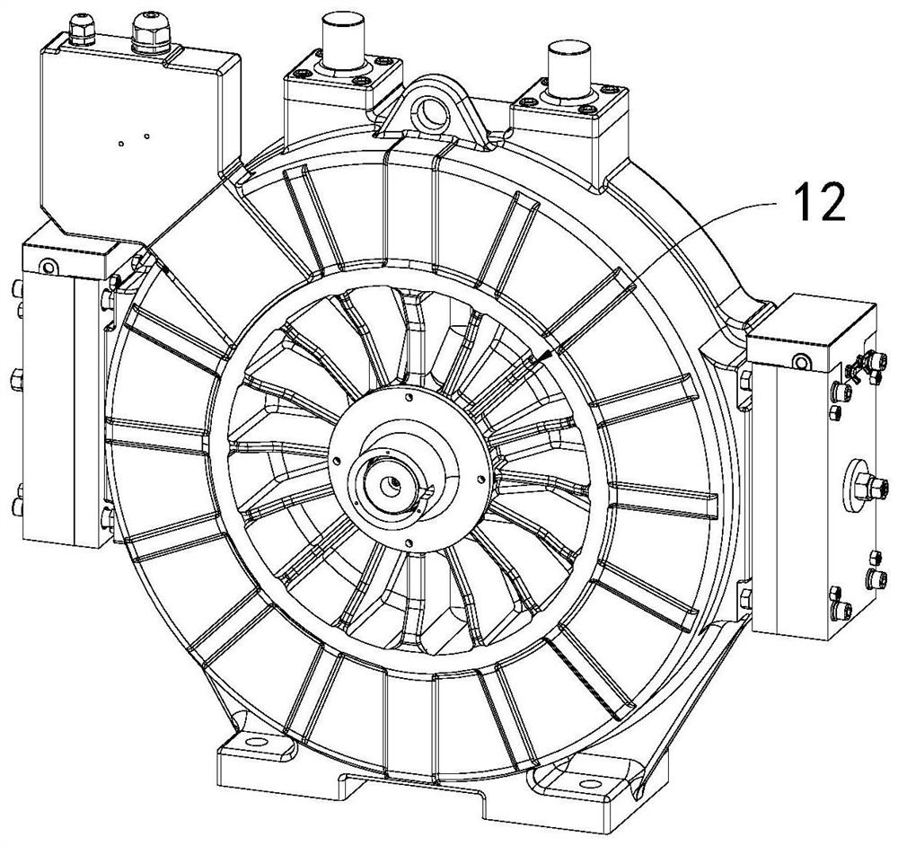A front-encoder disc type ultra-thin permanent magnet synchronous traction machine