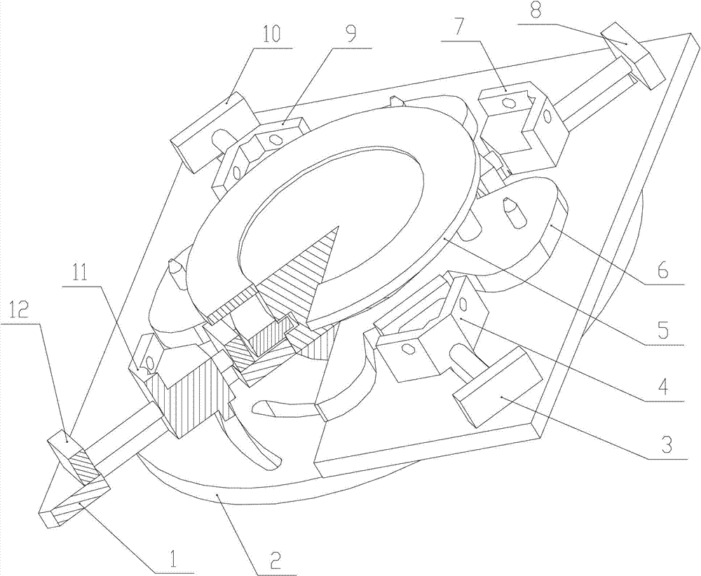 Scissor-type space stretching arm mechanism