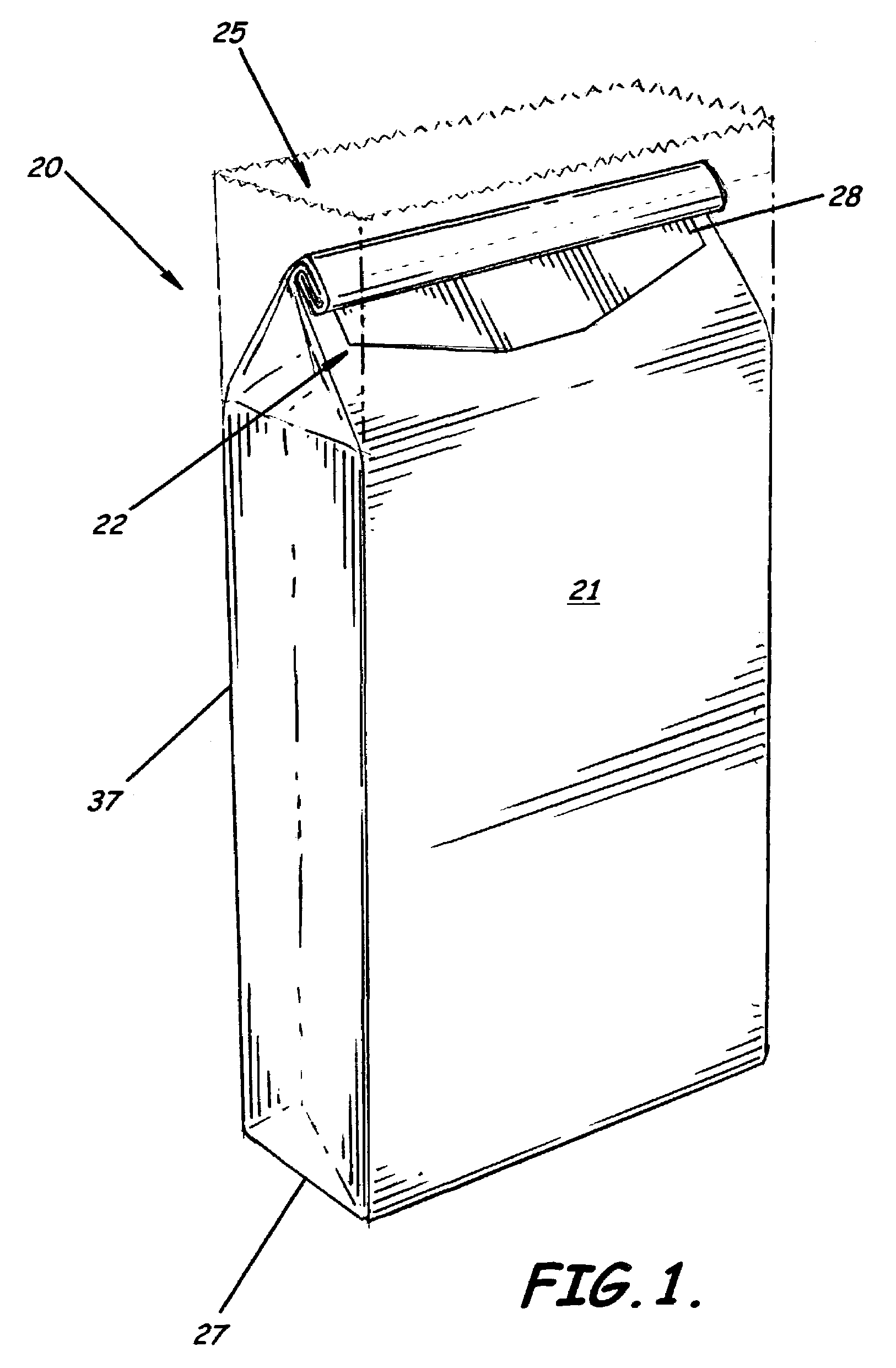 Bag having reclosable seal and associated methods