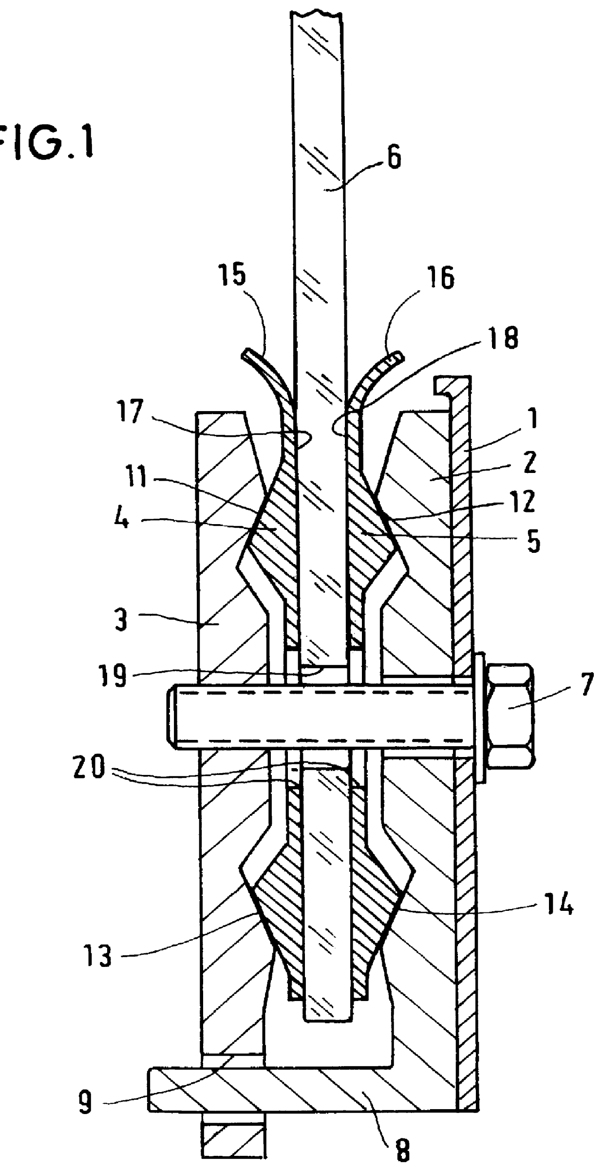 Clamping apparatus for holding a motor vehicle window pane