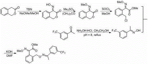 Trifloxystrobin synthesizing method