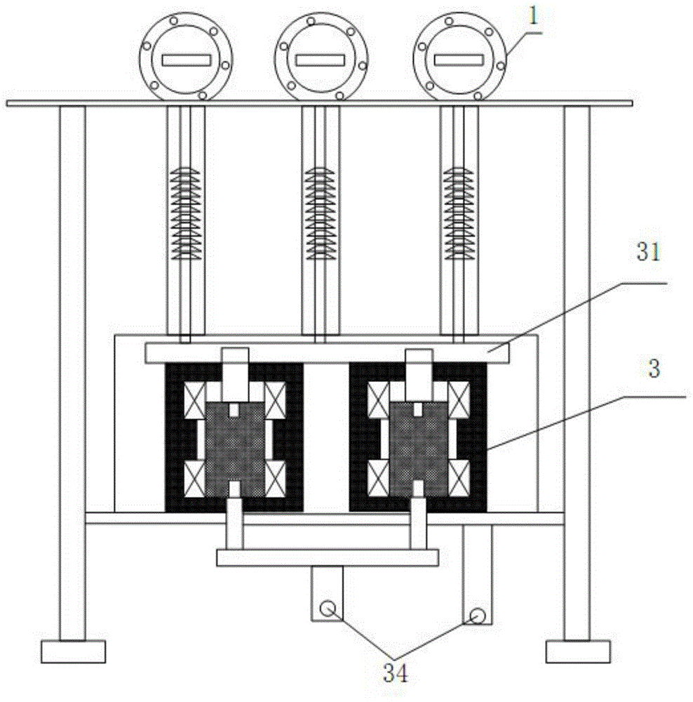 High-voltage double-break circuit breaker
