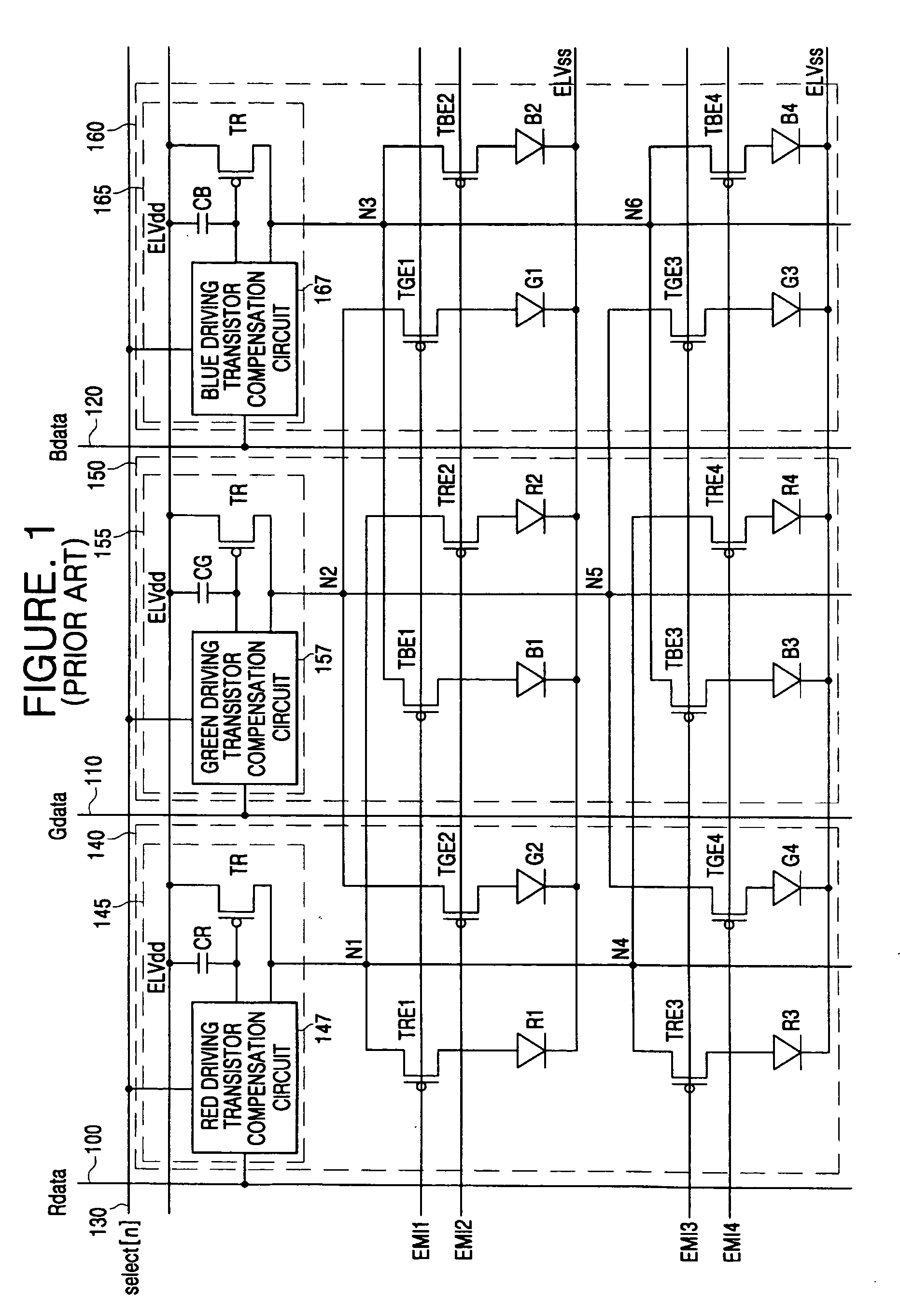 Time-divisional driving organic electroluminescence display