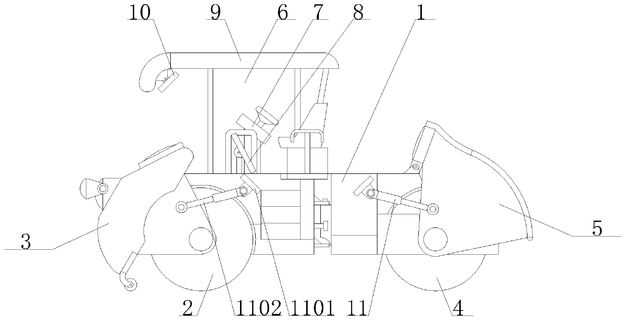 Road roller with observing road surface condition conveniently for road construction