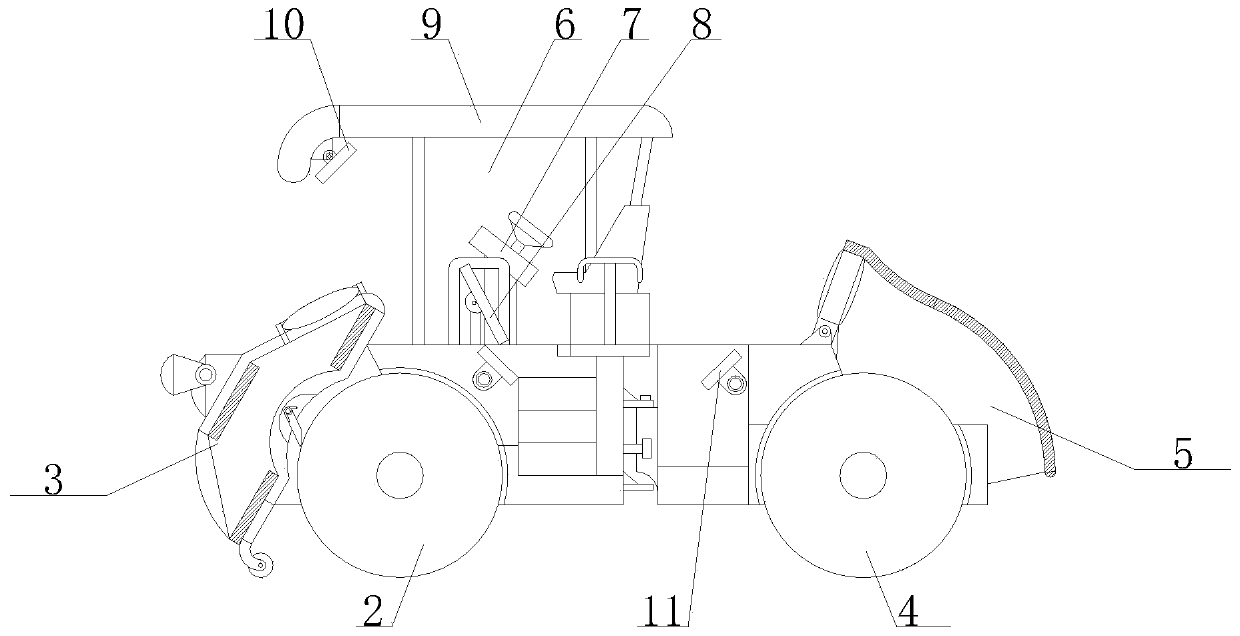 Road roller with observing road surface condition conveniently for road construction