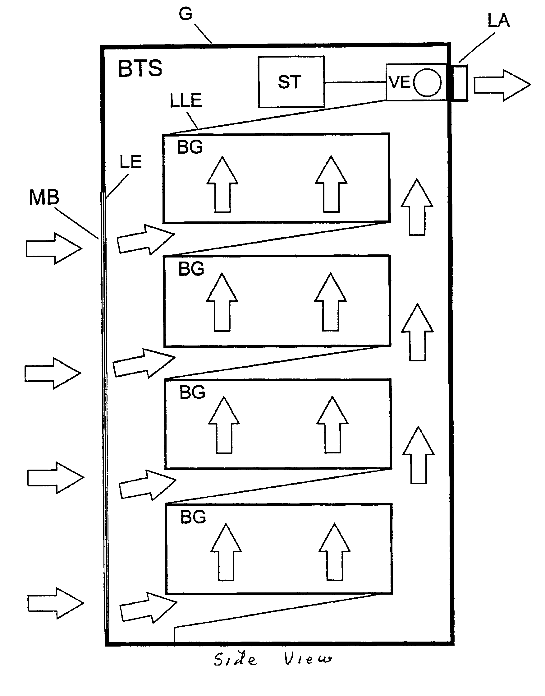 Cooling device for electrical subassemblies