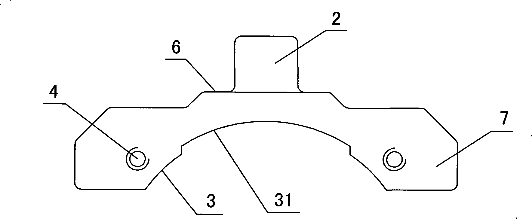 Trunnion support of cylinder