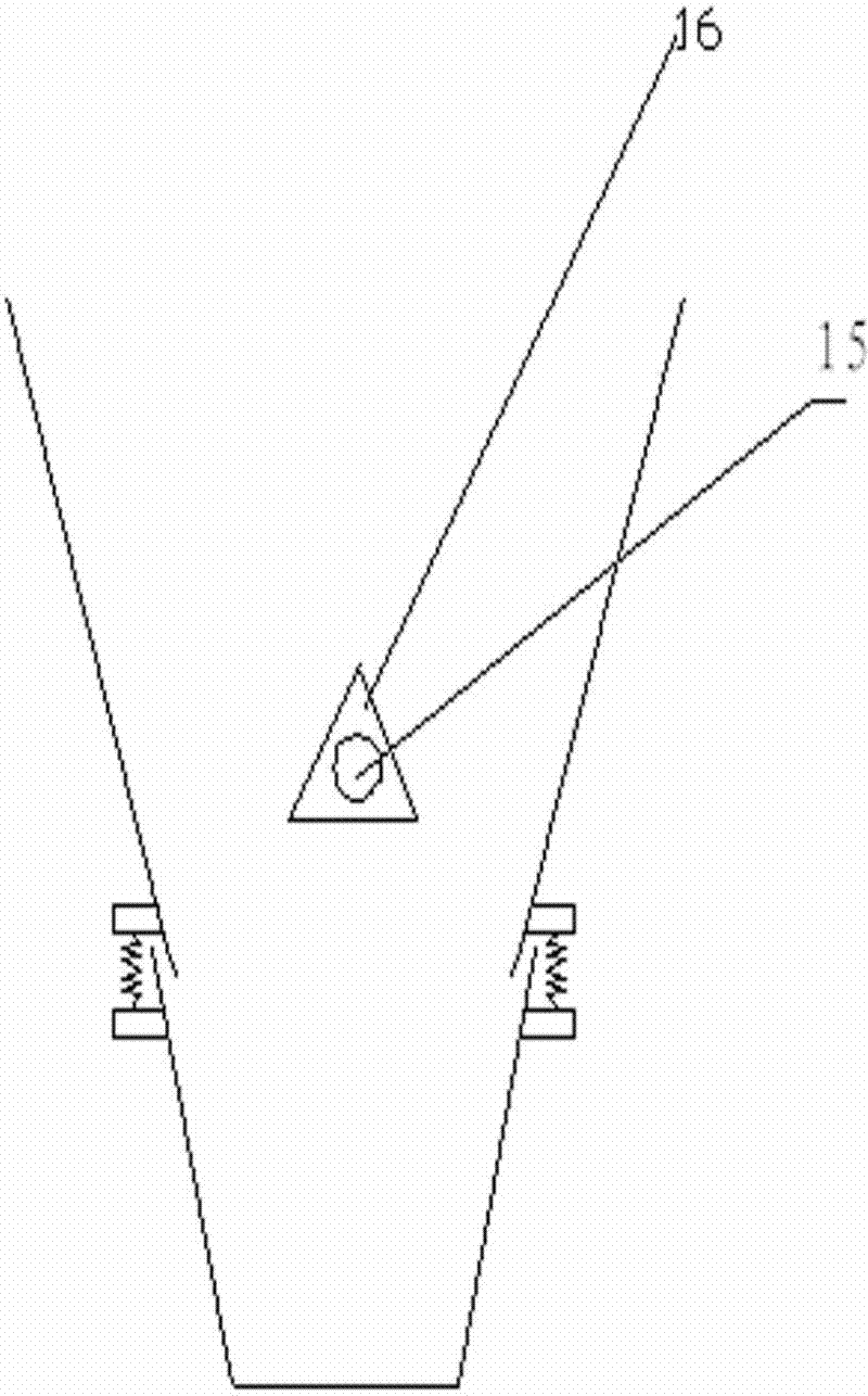 Method and device for dredging discharged materials of storage bin