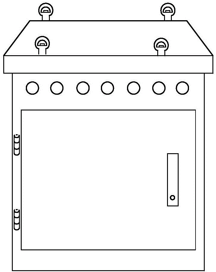 Double-door reactive power compensation cabinet provided with redundant power supply