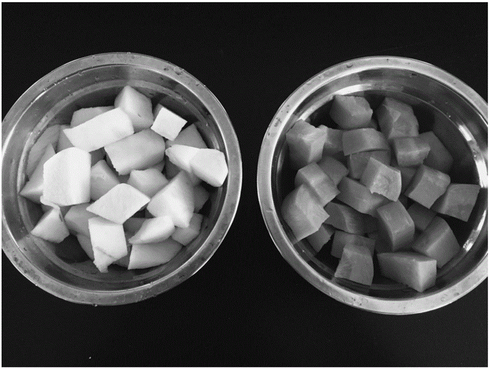 Processing method of apple and carrot juice