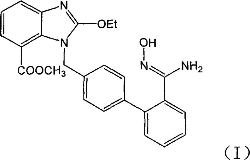 Preparation method of azilsartan intermediate