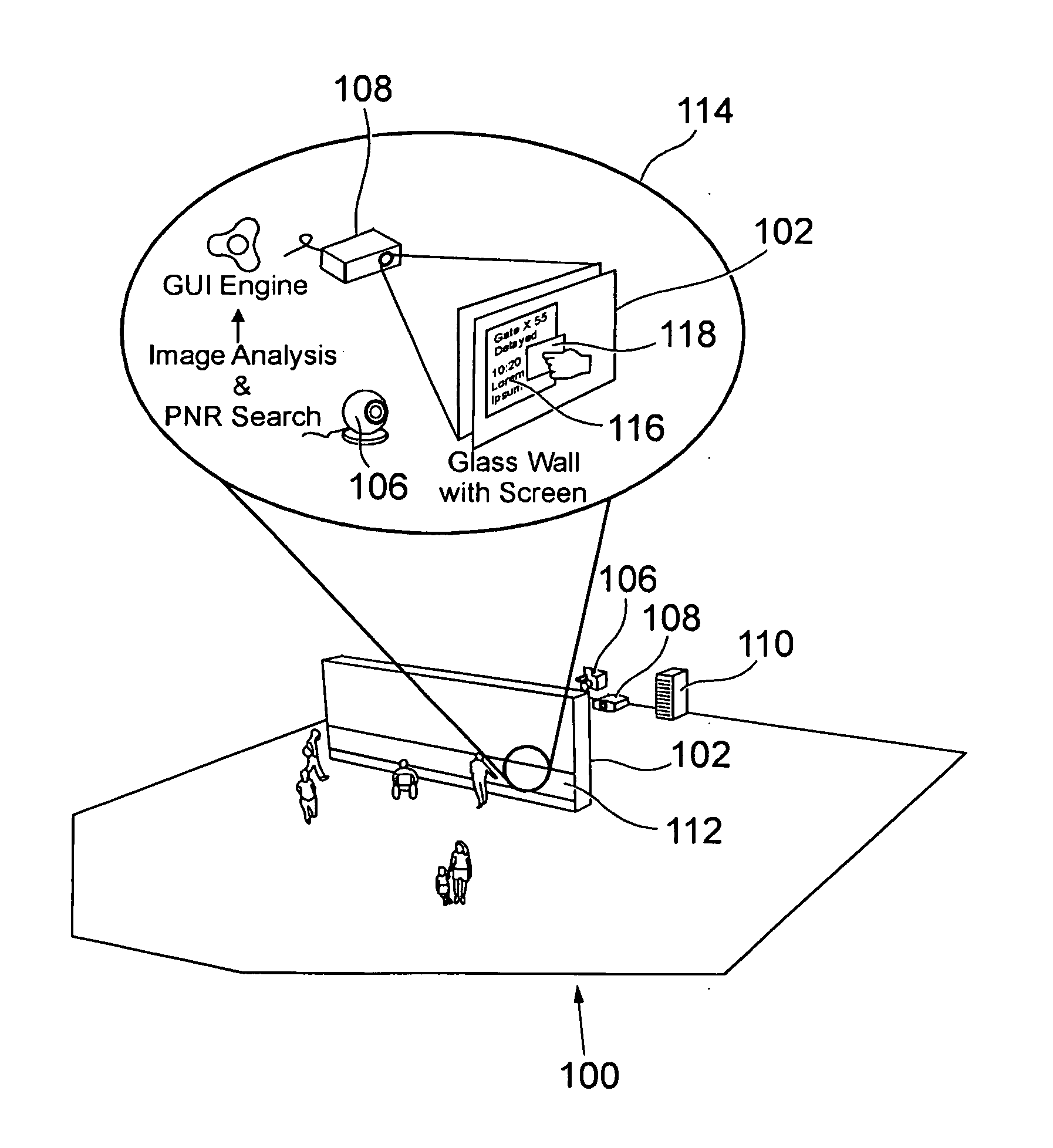 Personal information display system and associated method