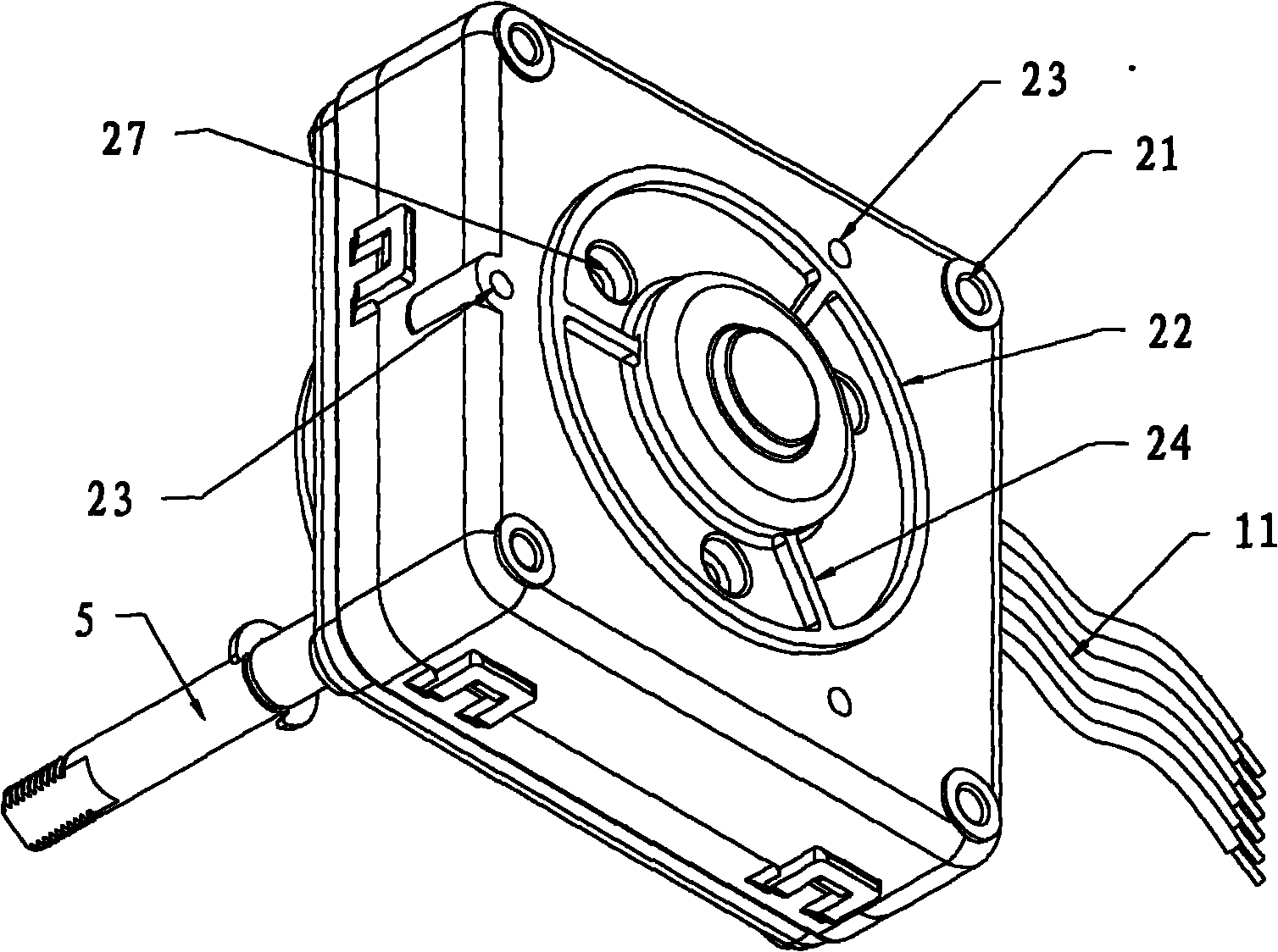 Plastic shell motor