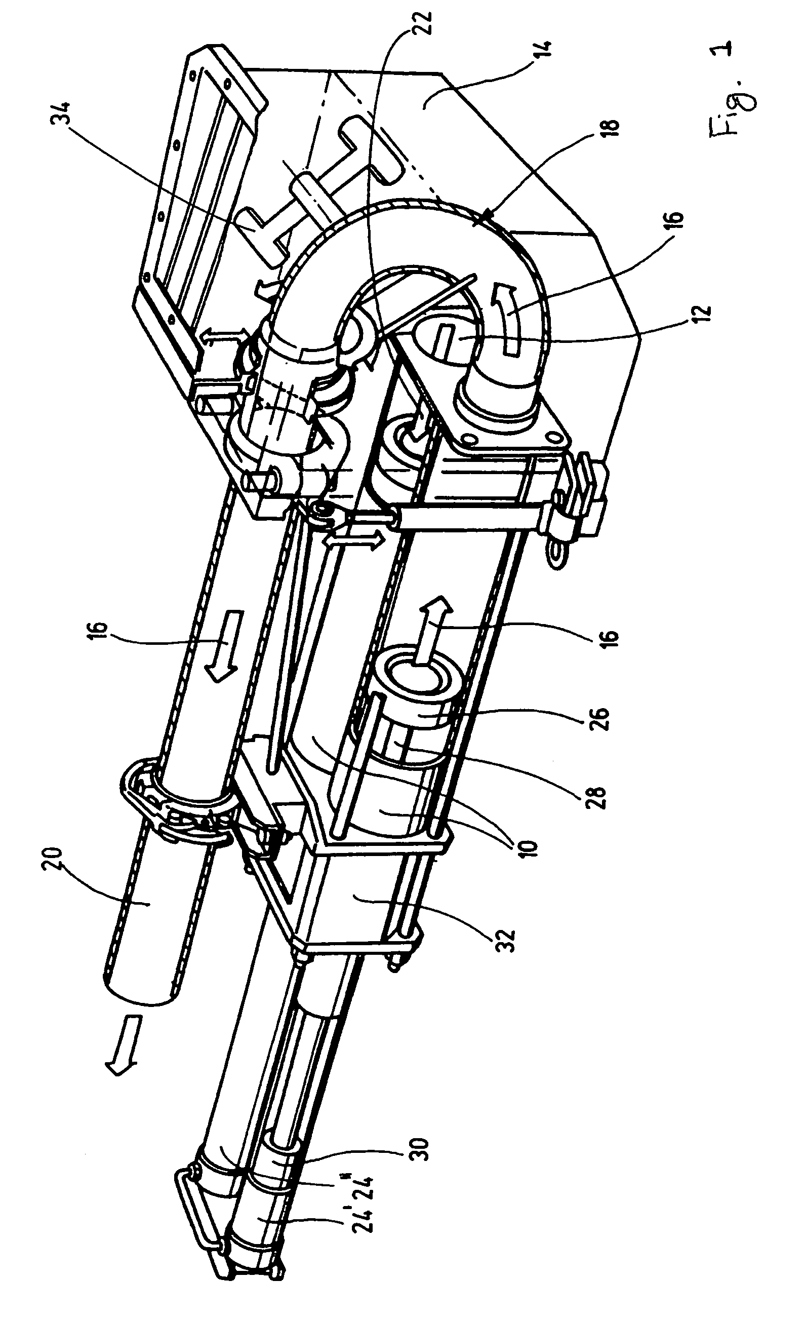 Method for controlling a thick matter pump