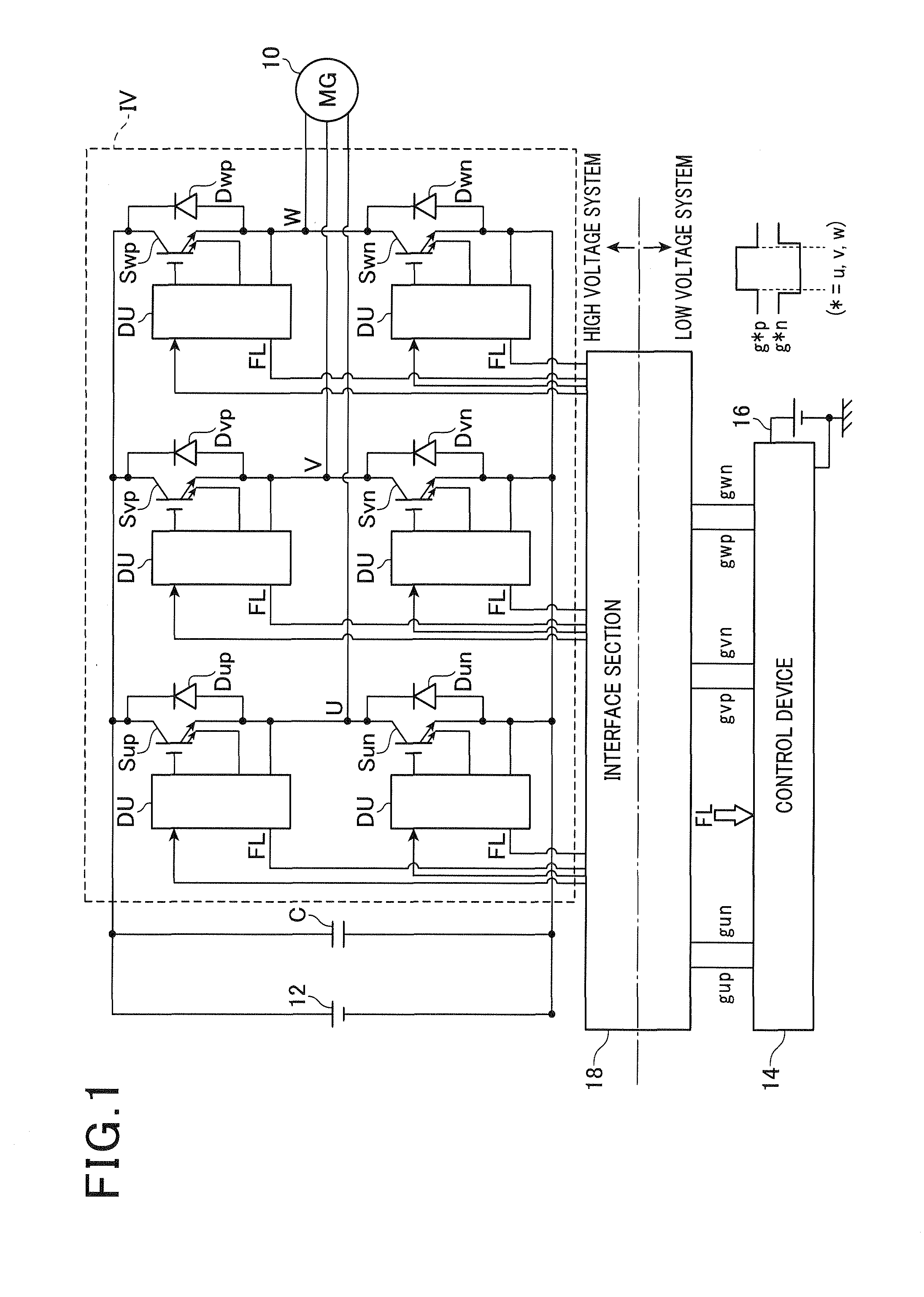 Drive unit for switching element