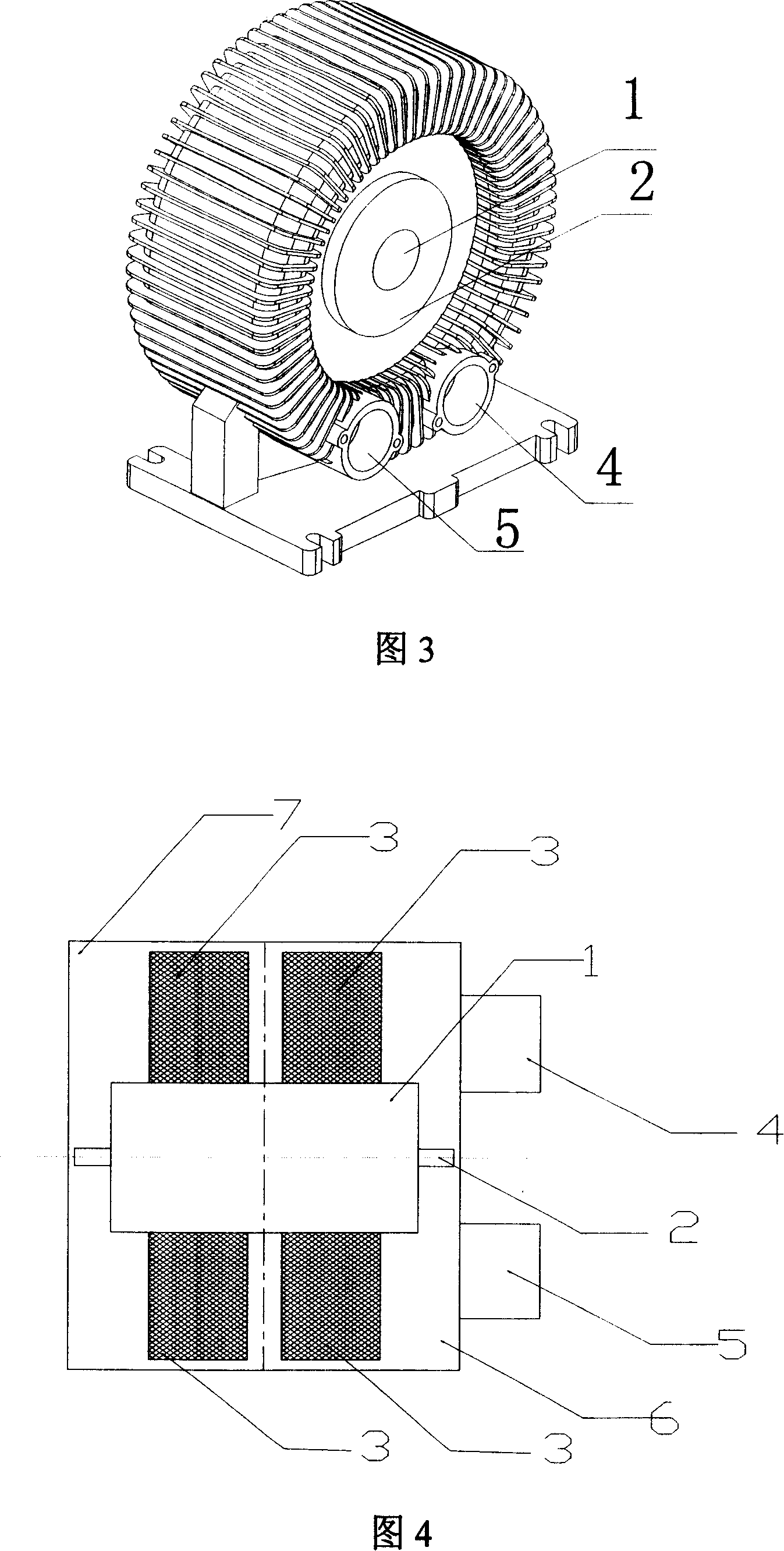 Design of ultra-applanation fuel battery engines air conveying device