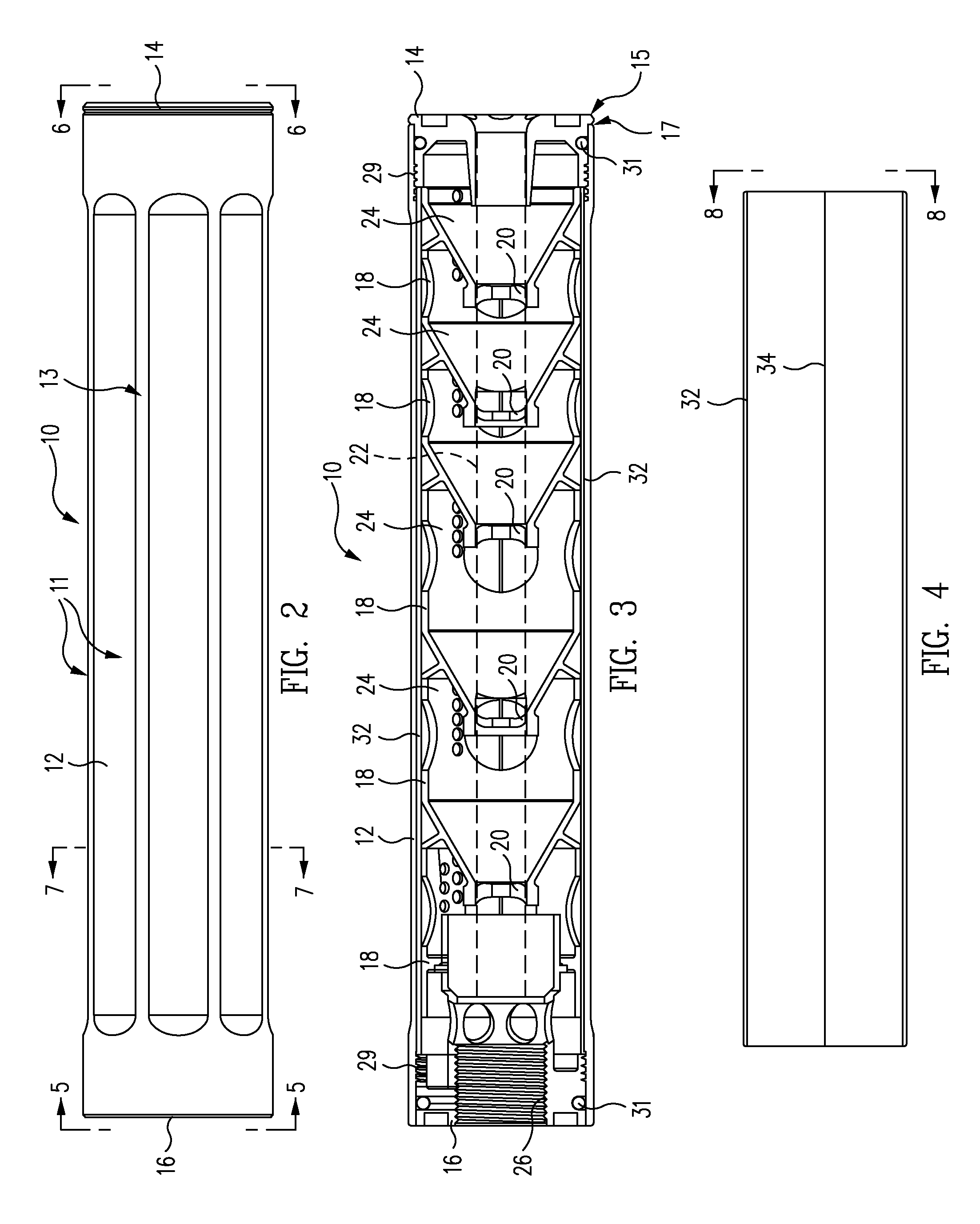 Firearm sound suppressor with front plate having a tapered bore