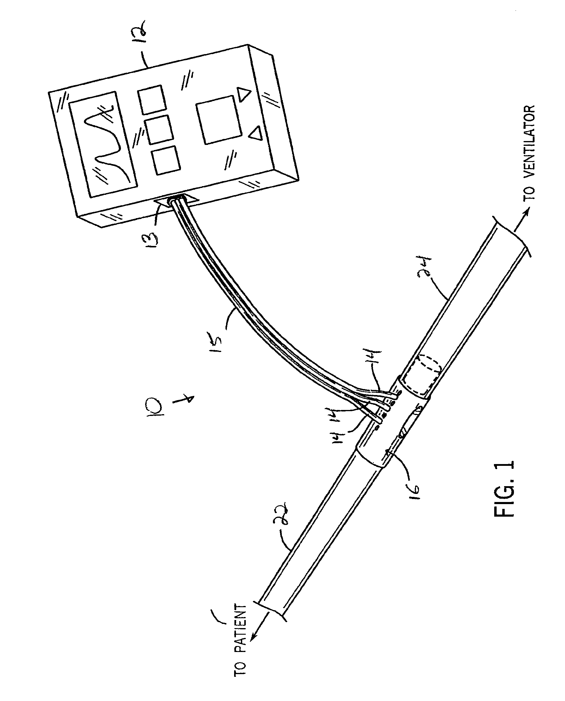 Gas Flow Diverter For Respiratory Monitoring Device