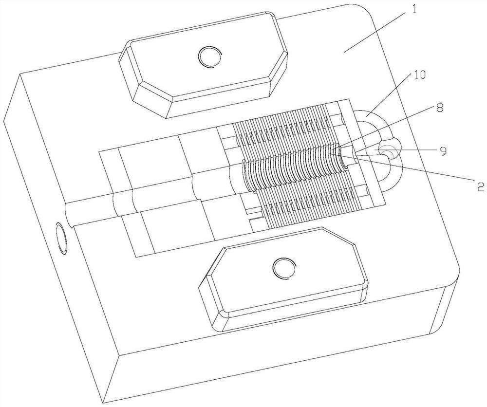Injection molding process for center shaft of conductive slip ring
