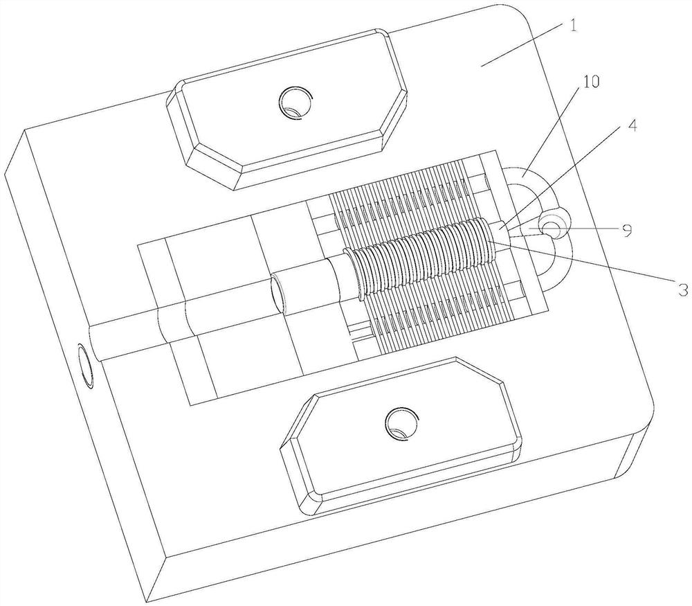 Injection molding process for center shaft of conductive slip ring