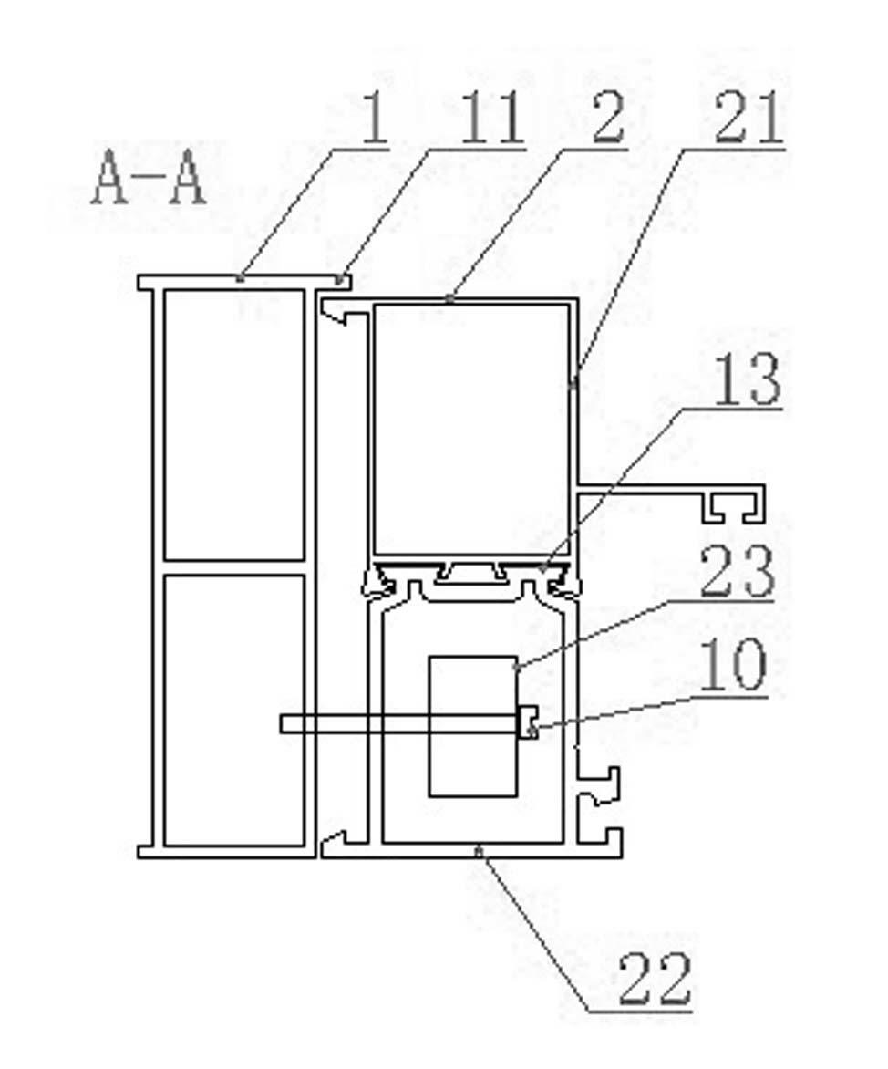 Concealed protective anti-theft anti-riot casement window without guardrail