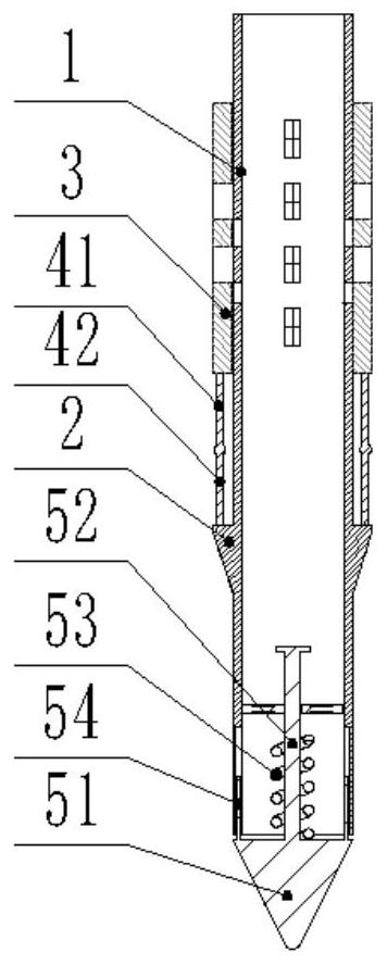 Grouting pipe reinforcing and grouting structure and construction method thereof