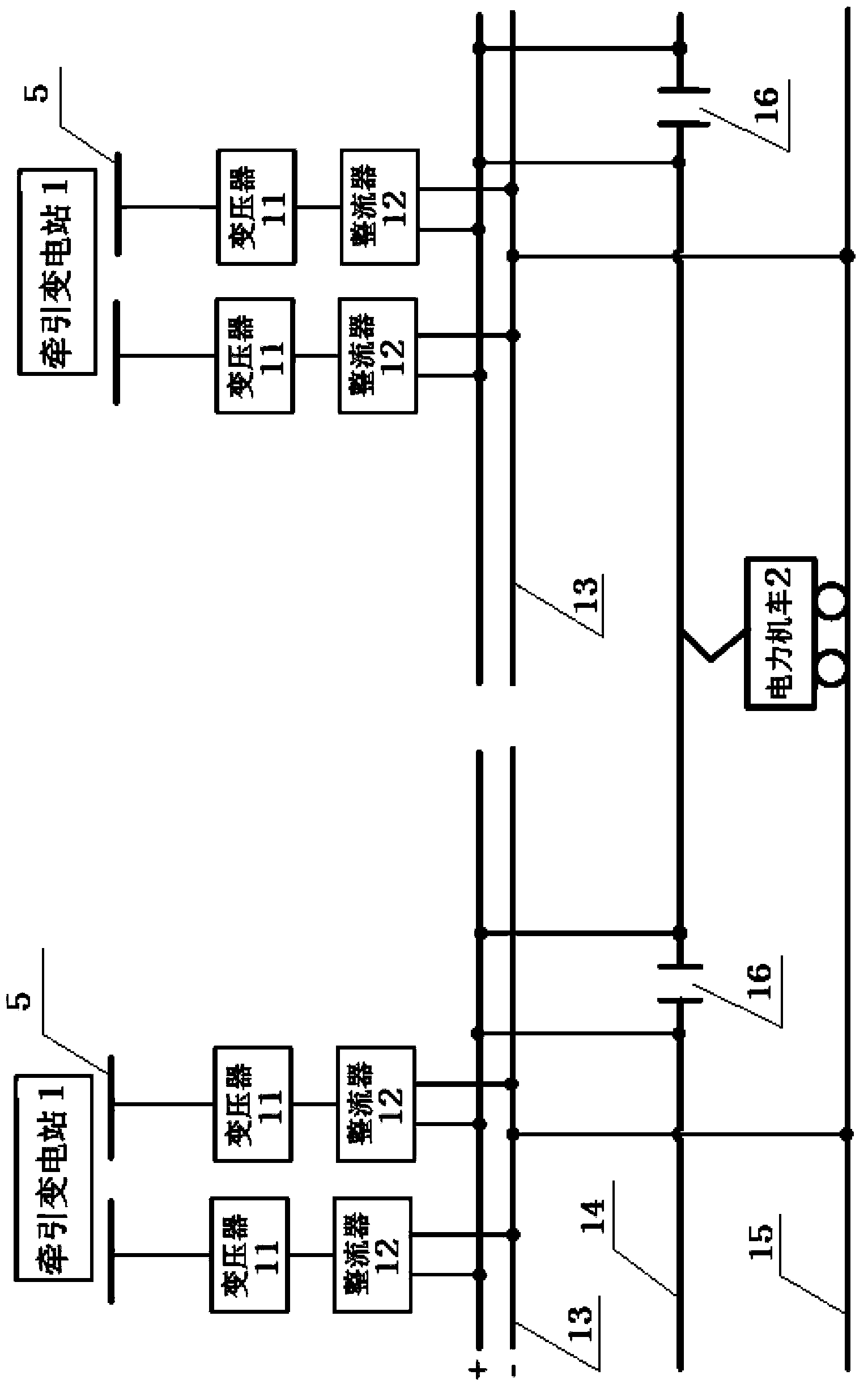 Bidirectional interactive type DC (direct-current) traction power supply system base on new energy