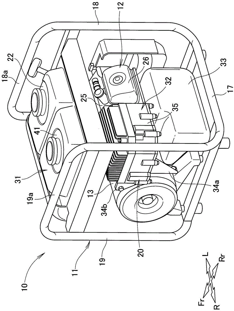 engine driven work machine