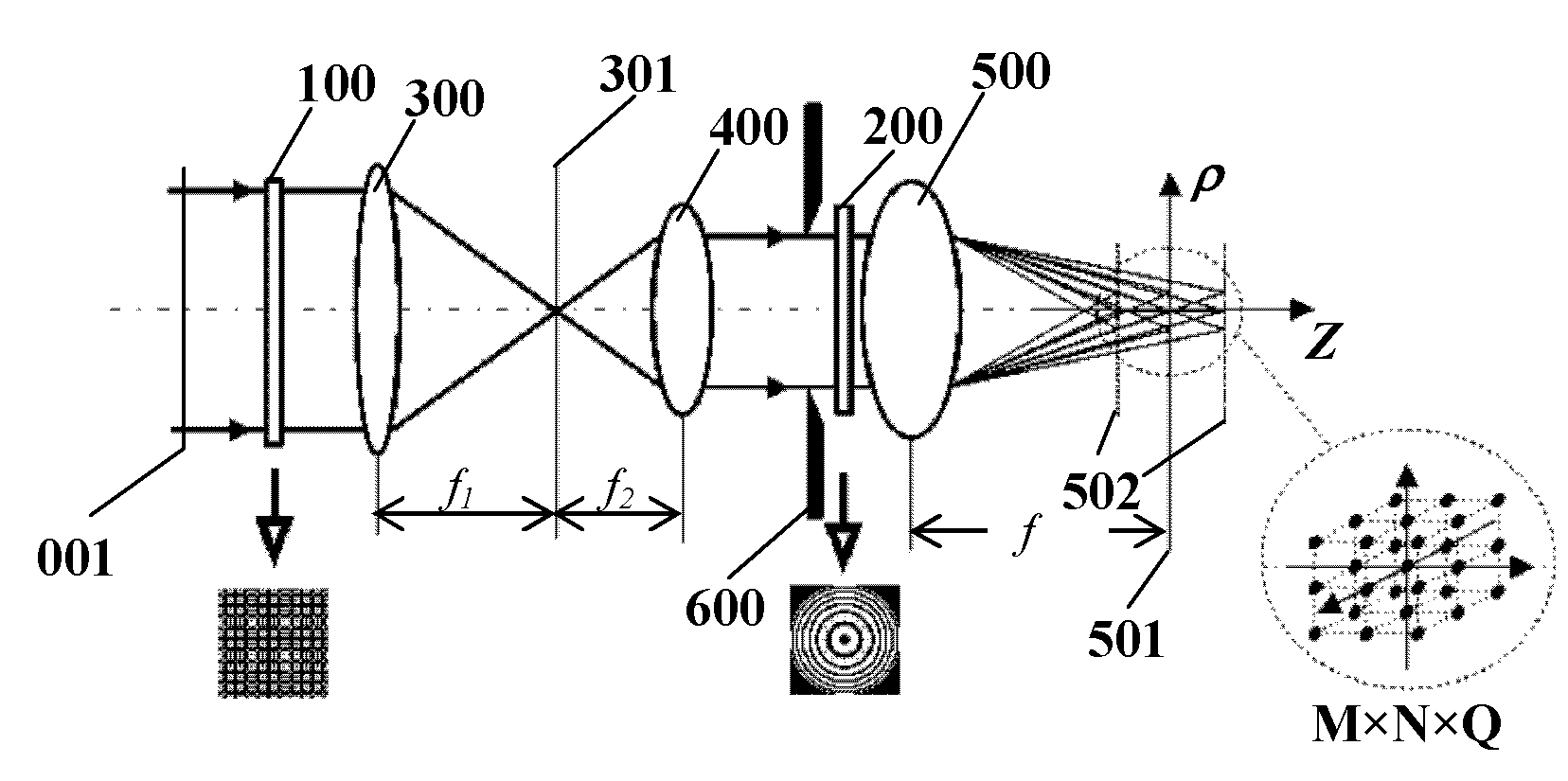 Three-dimensional dammann array generator