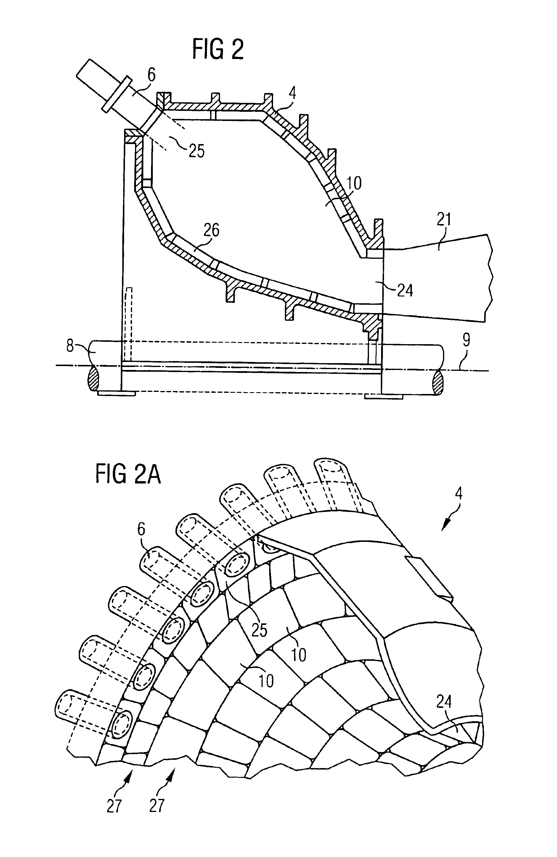Annular combustion chambers for a gas turbine and gas turbine