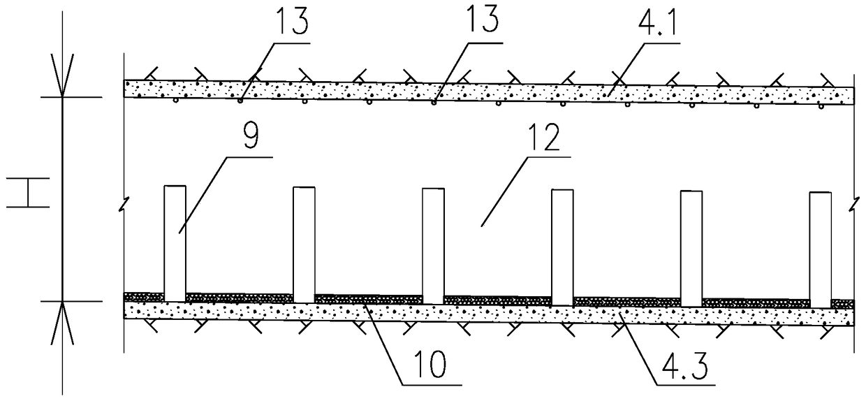 Layout structure and usage method of tunnel type imitation natural fishway combined with fish lock