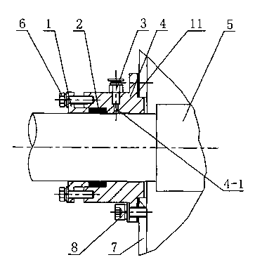 Mixer shaft end seal mechanism
