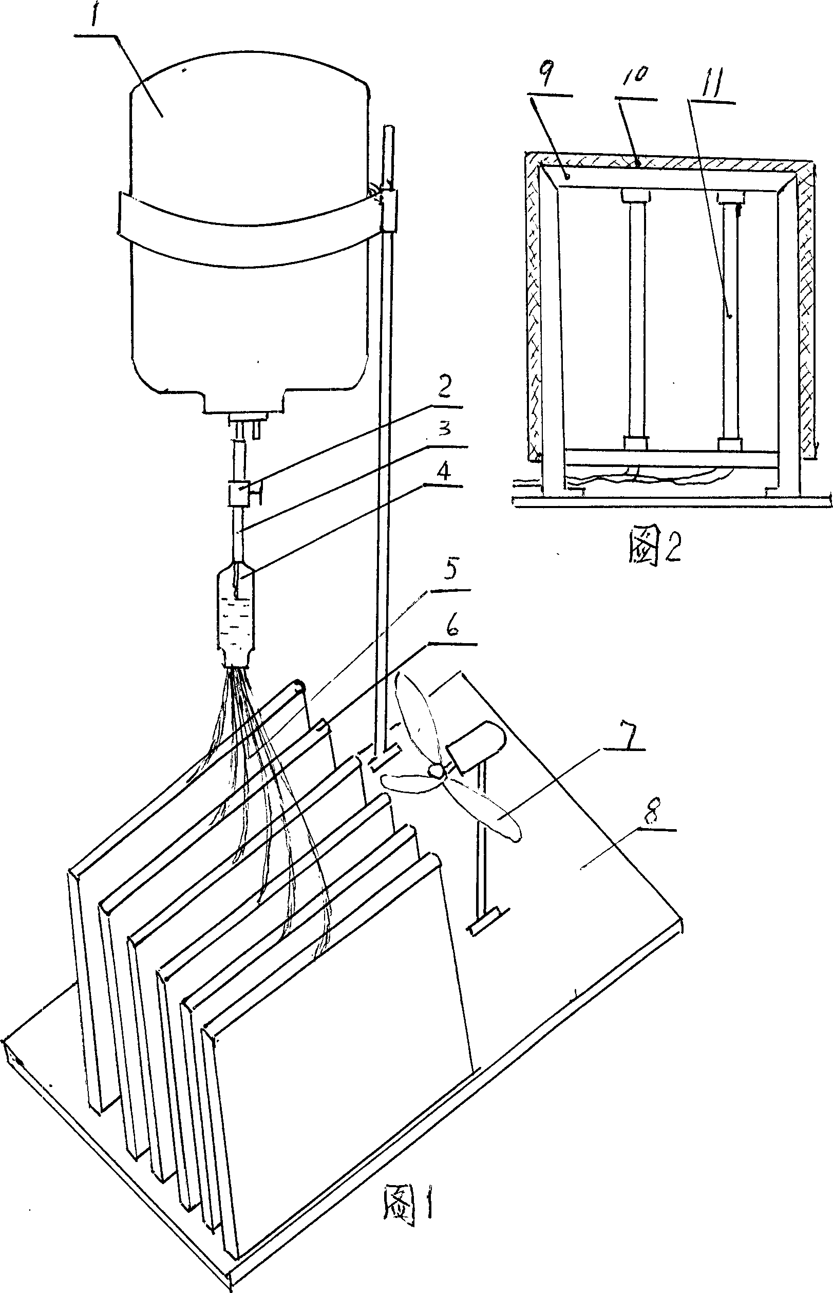 Natural perfume for automobile and its prepn process and use device