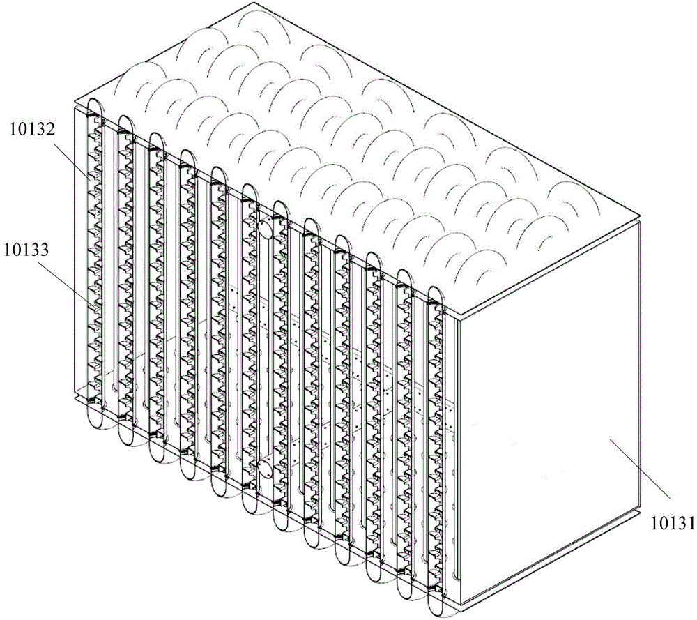 Seawater desalination system based on wave power generation fishing platform