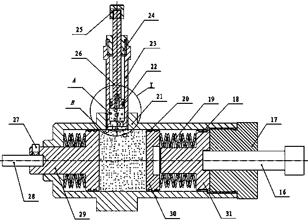 A friction device for solid-liquid-gas vibration-damping high-speed screw feed