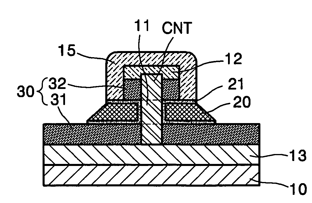 Vertical carbon nanotube-field effect transistor and method of manufacturing the same