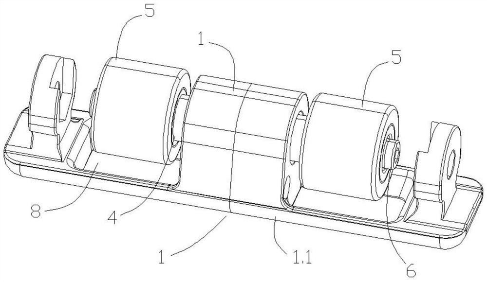 Plastic circular weaving machine supporting structure