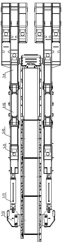 Hydraulic support device and support method based on extending in roadway