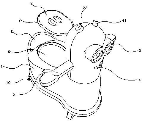 Pull device of mobile closestool for children