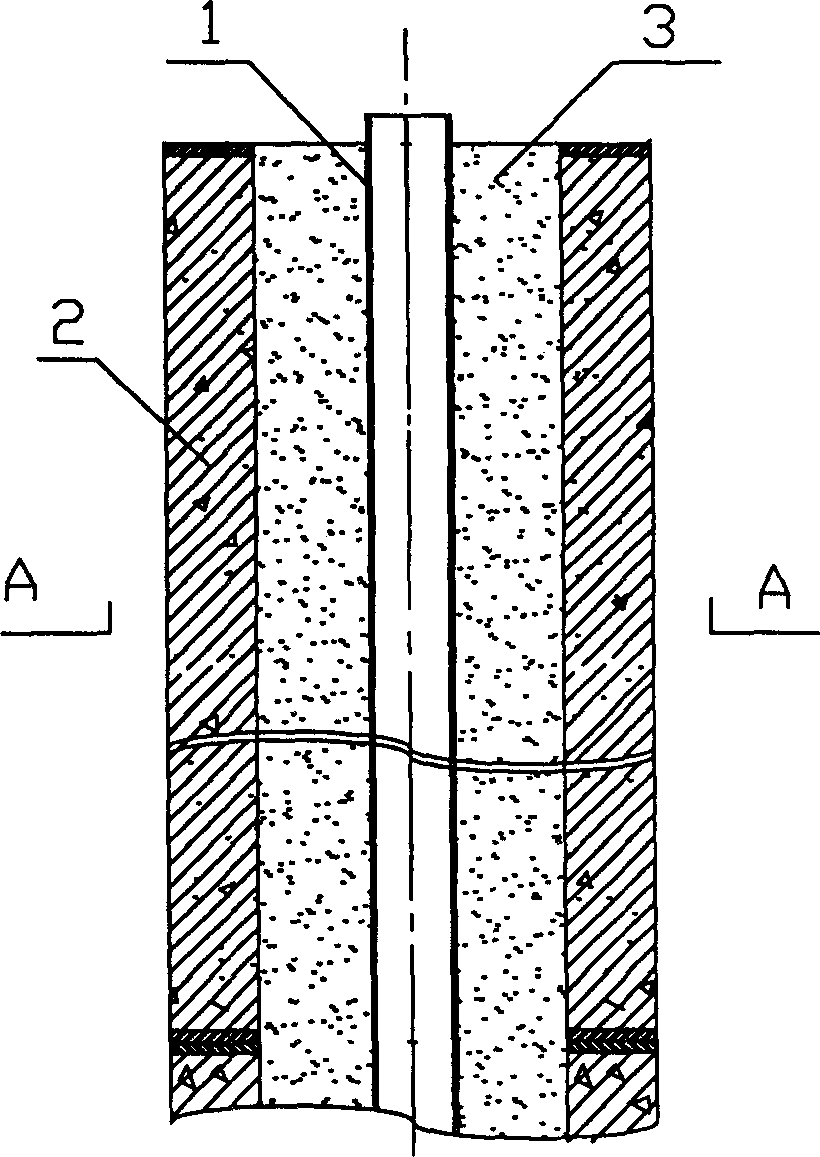 Method for measuring pipe pile swing resulted from foundation ditch digging