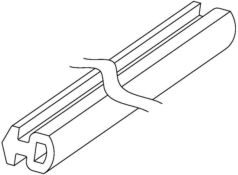 Novel sealing strip and sealing method for preventing slurry leakage of novel sealing strip