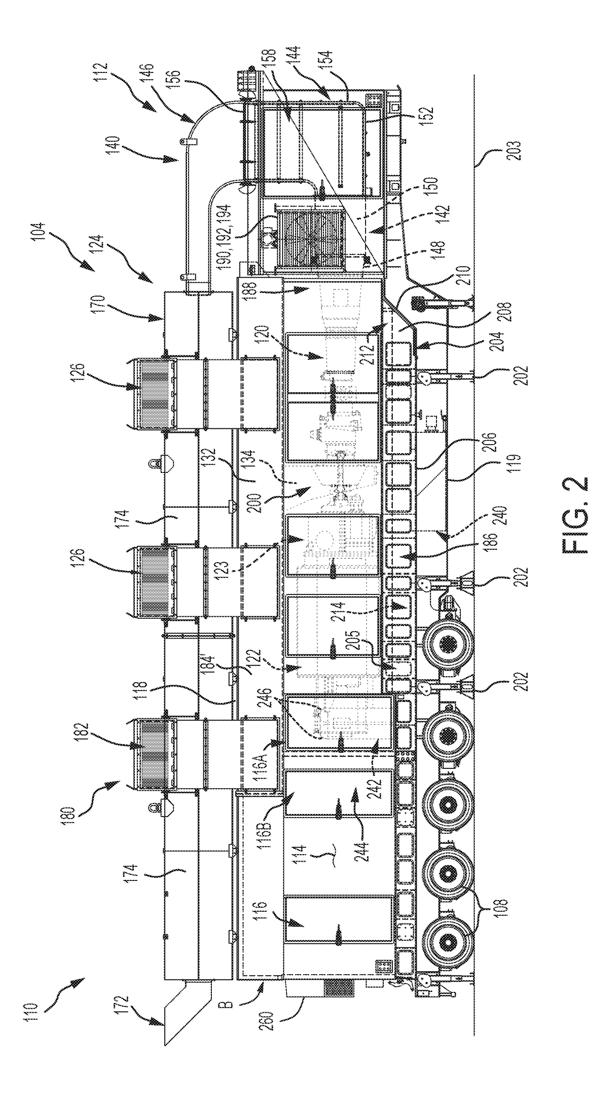 Mobile power generation system including air filtration