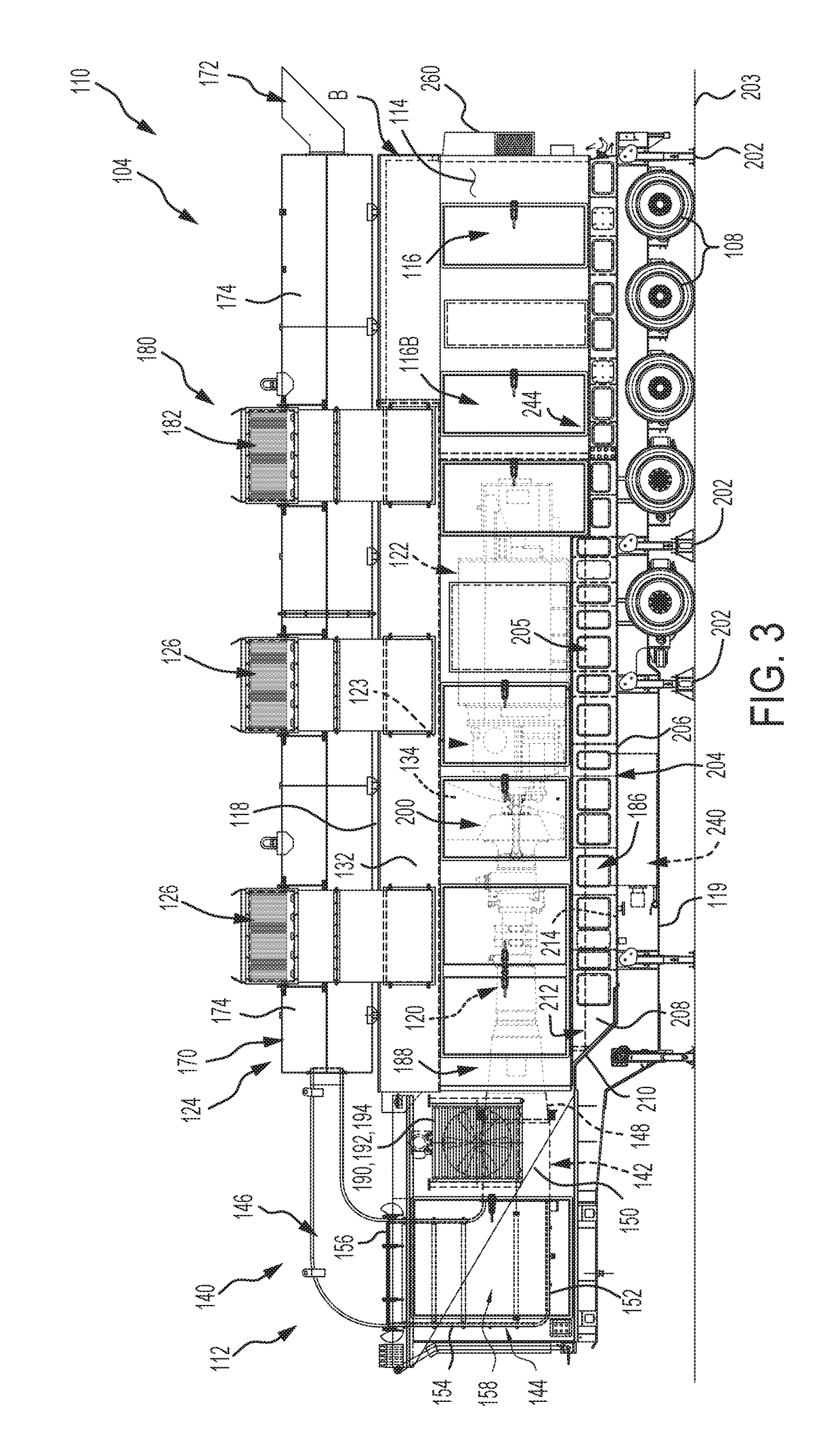 Mobile power generation system including air filtration