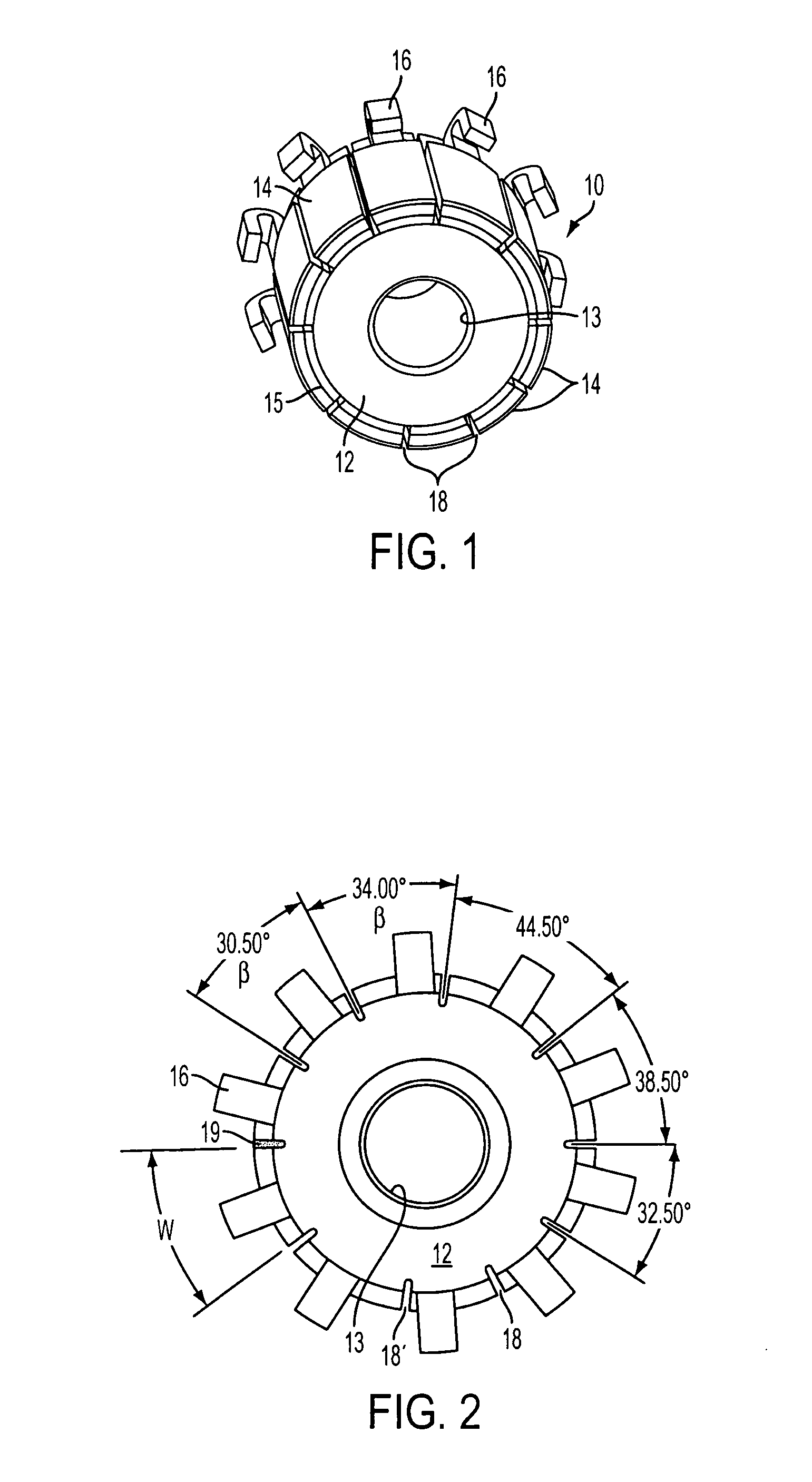 Varying commutator bar widths, slot sizes and spacing