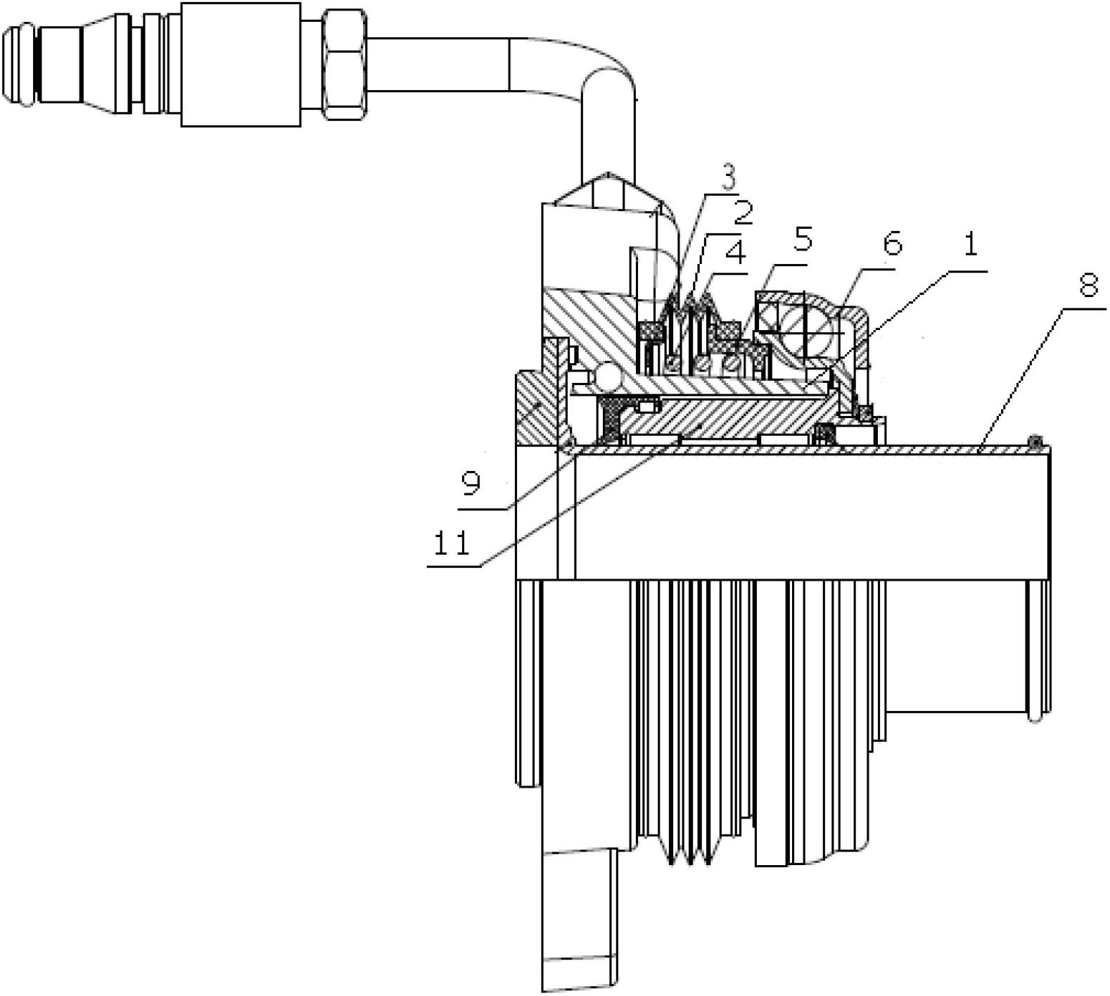 Connecting structure of clutch branch pump and release bearing